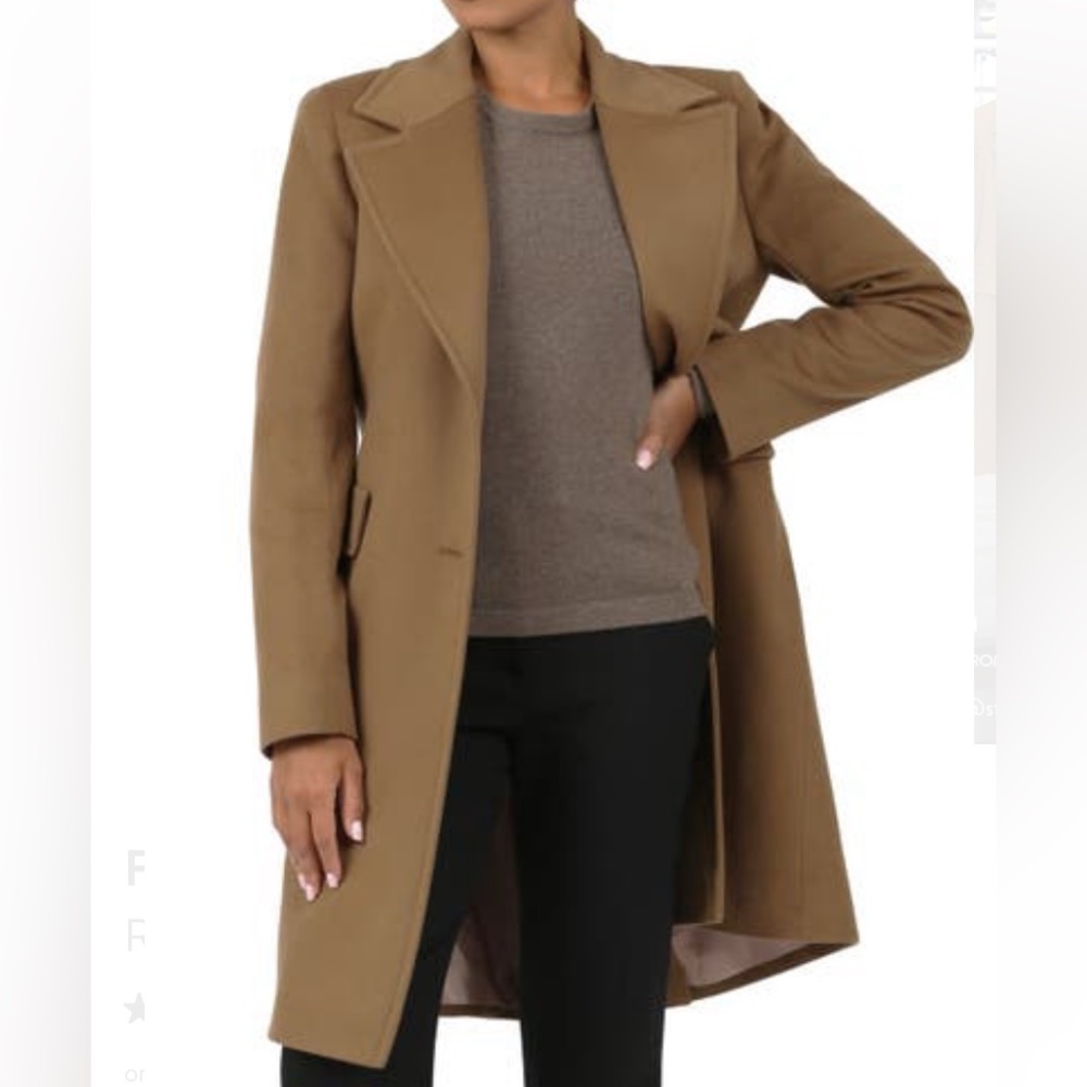 Fleurette Reed Wool Coat color Vicuna Camel #fleurettecoat #woolcoat #camelcolor